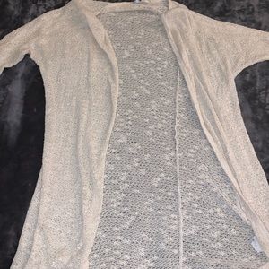 Blu Planet Cream cardigan